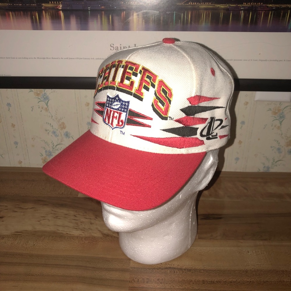Vtg Kansas City Chiefs Logo Athletic Hat Diamond